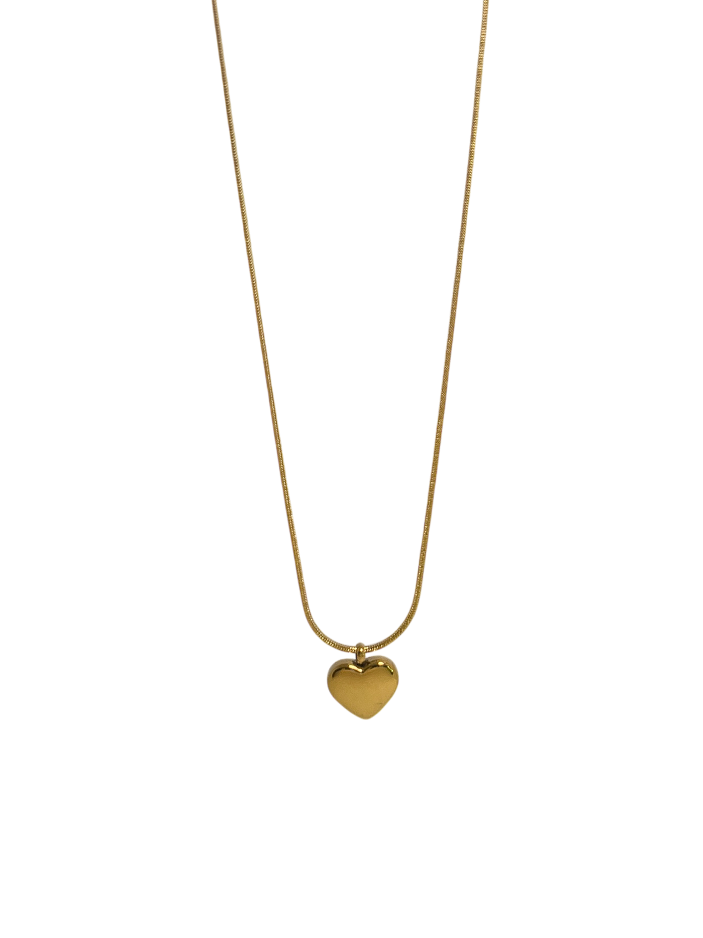 Collar corazón dorado