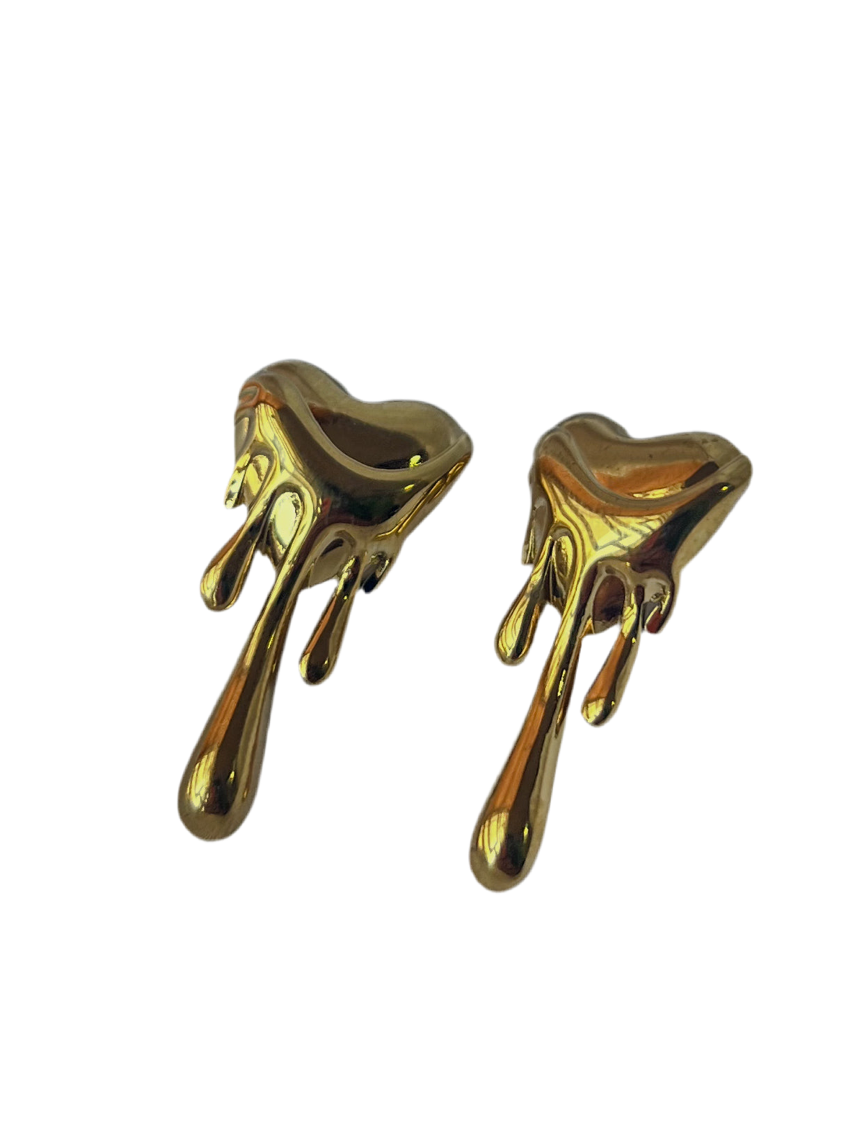 Aretes corazon derretido