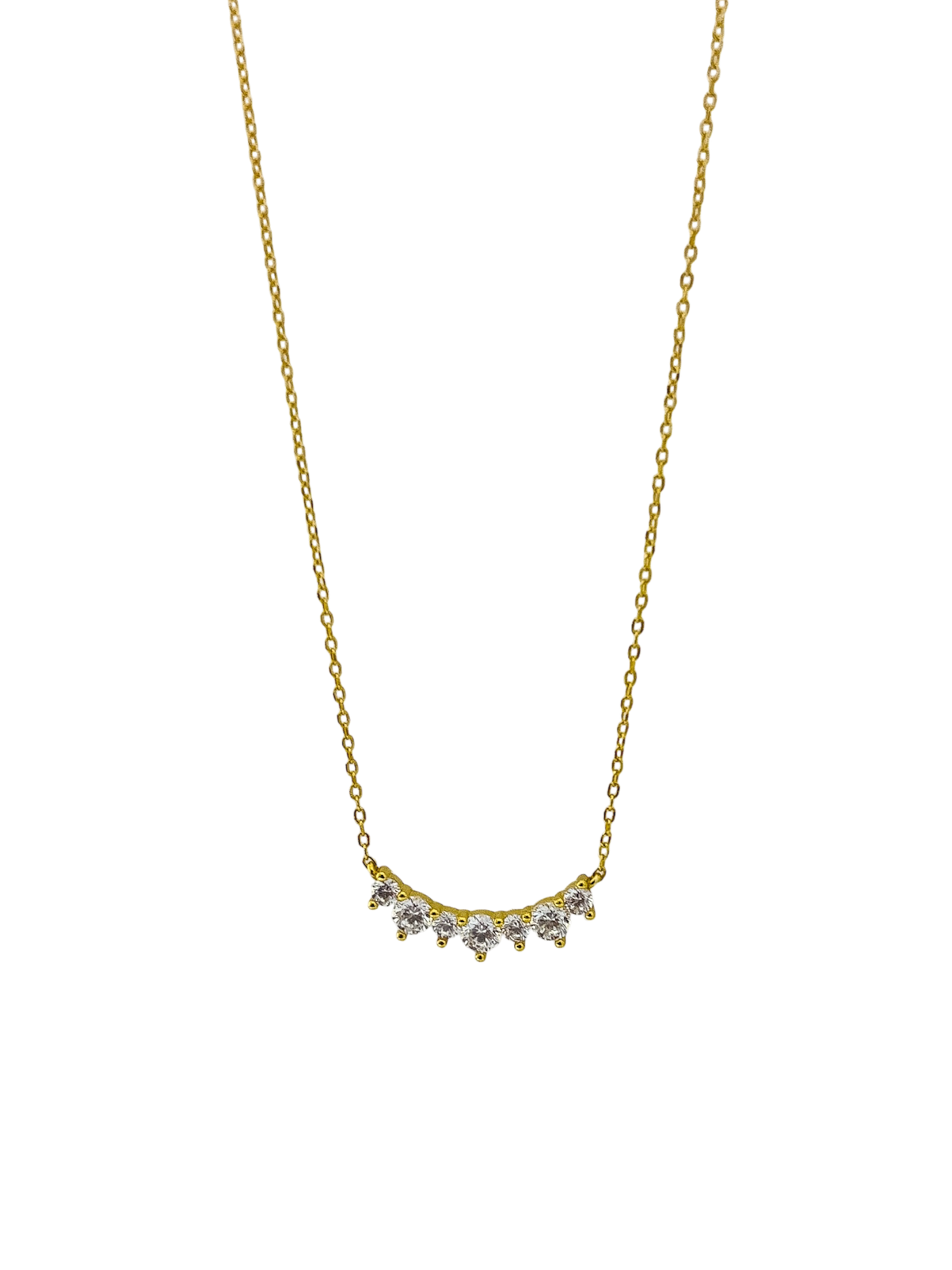 Collar de zirconias dorado