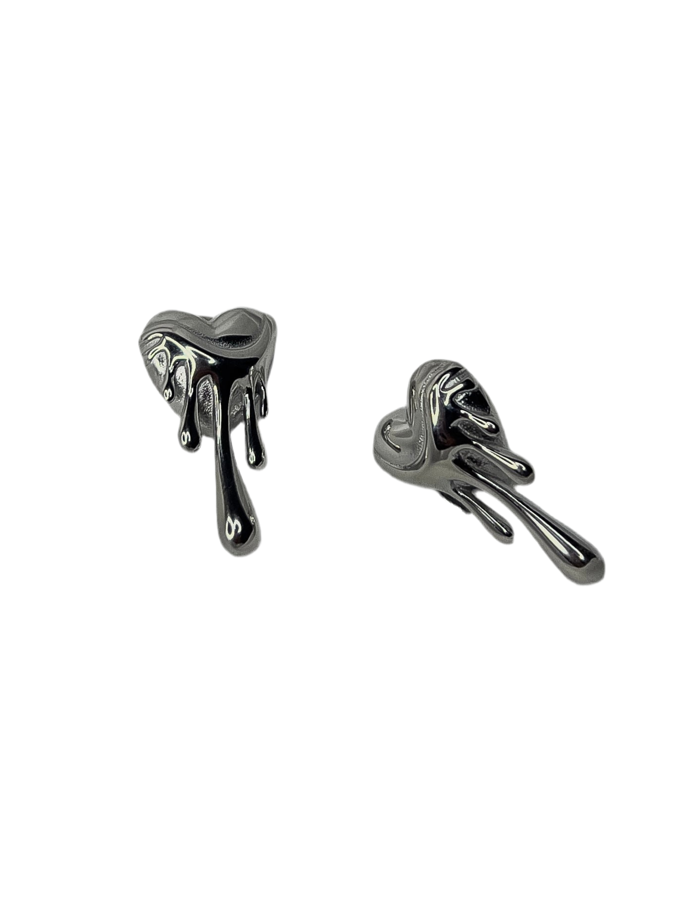 Aretes corazon derretido