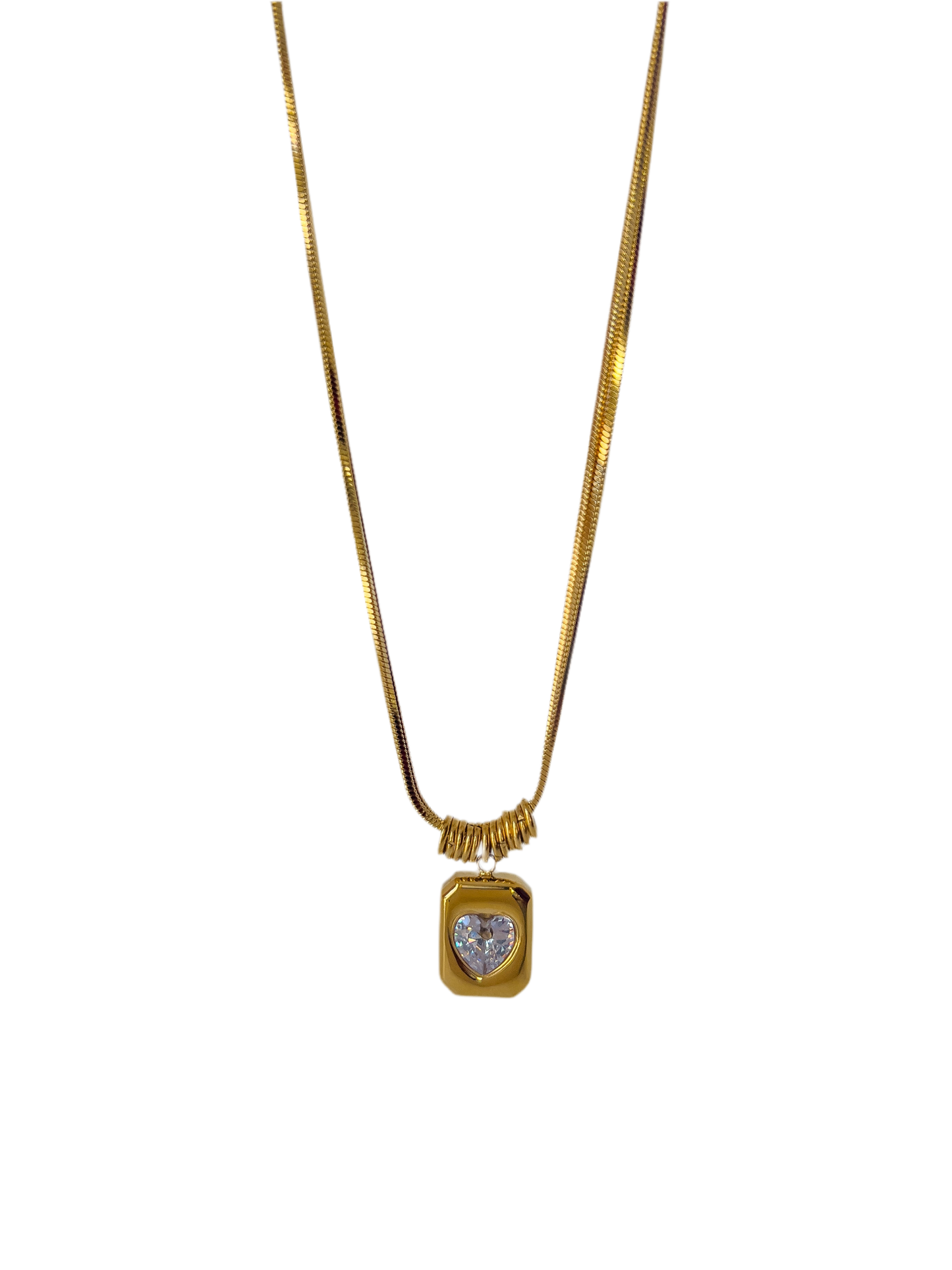 Collar medalla de corazón