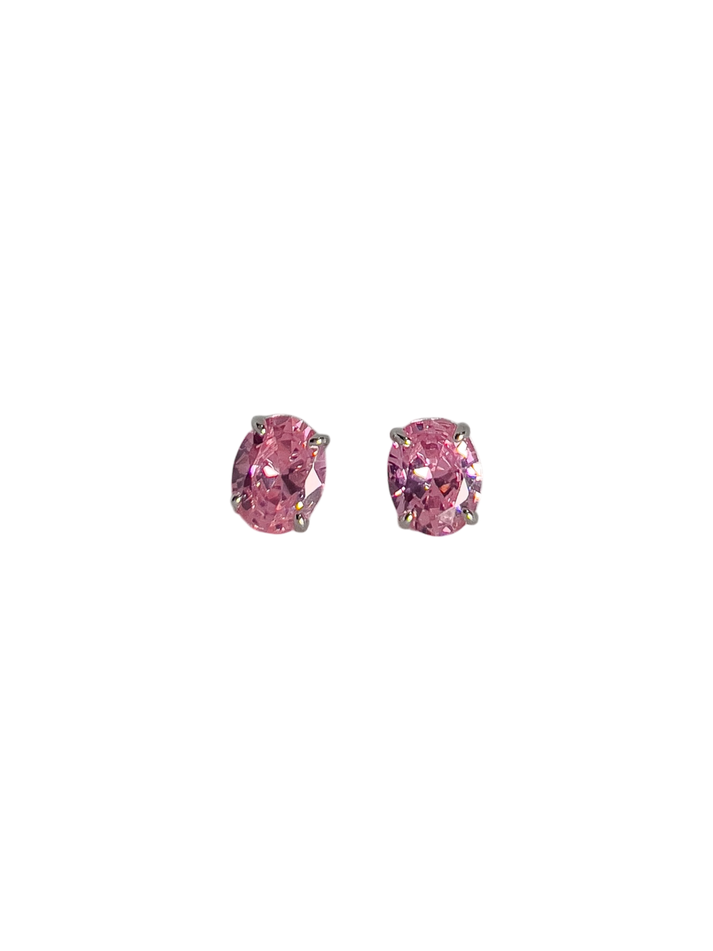 Aretes piedra rosa