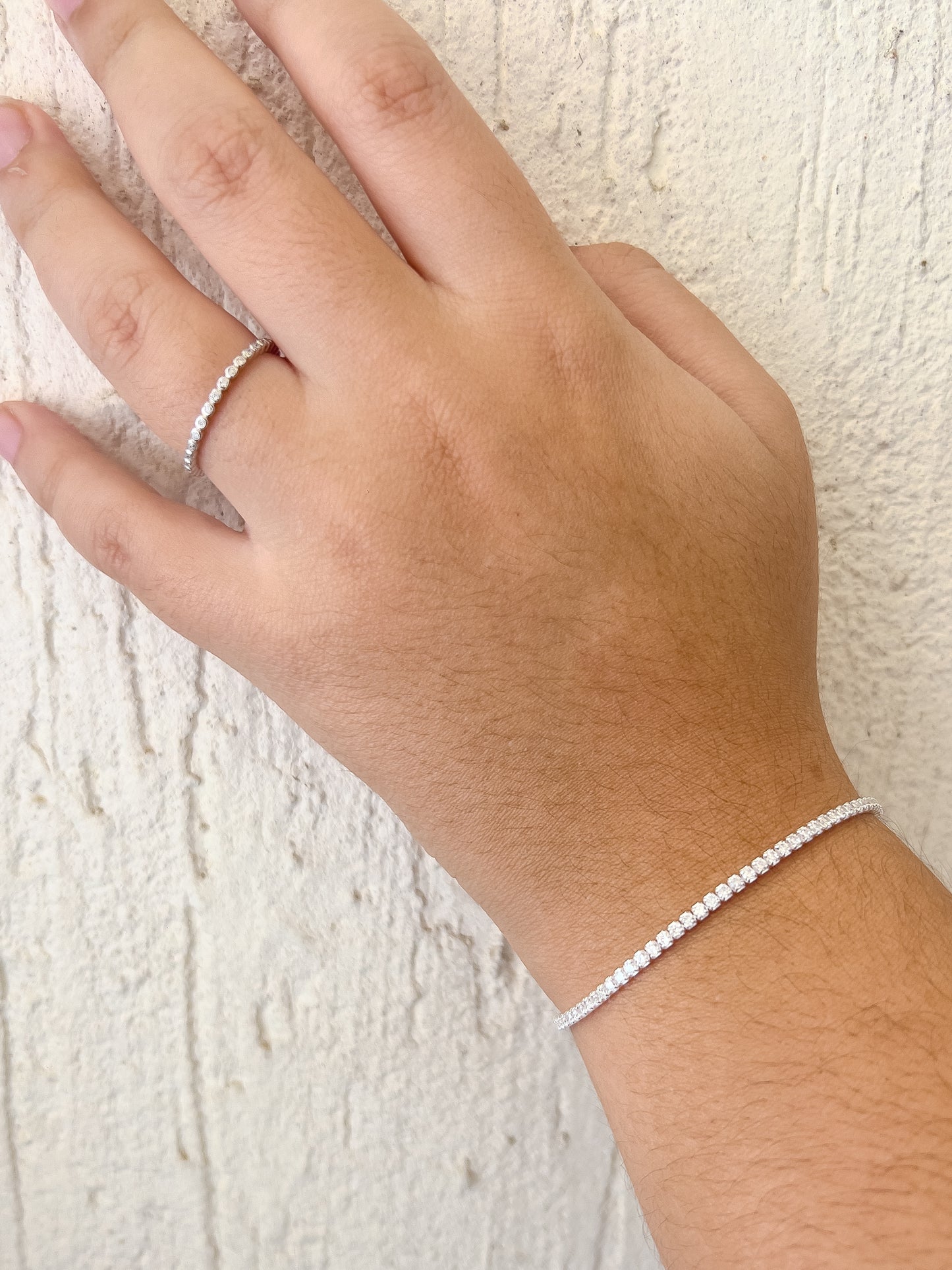 Anillo churumbela plateado