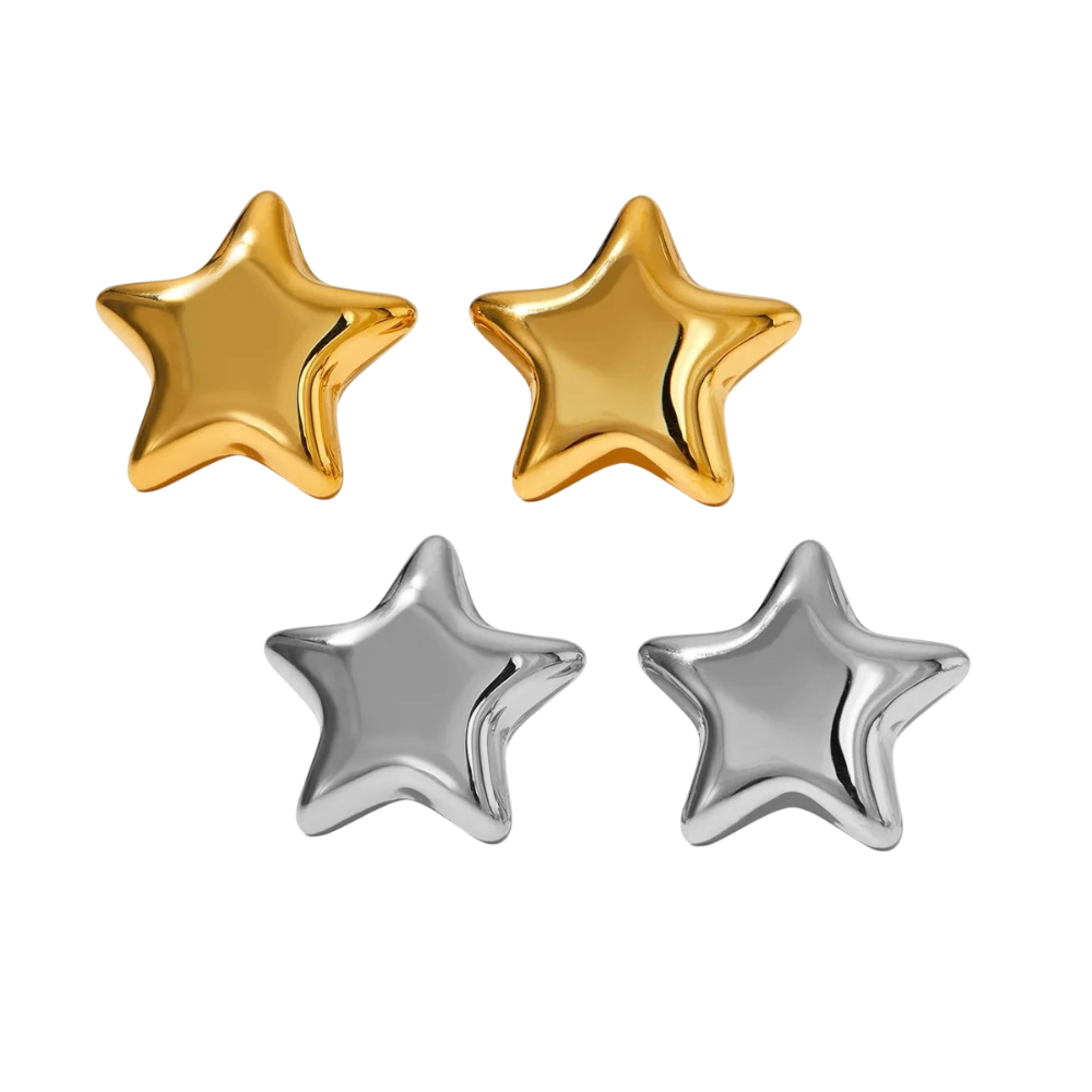 Aretes estrellas
