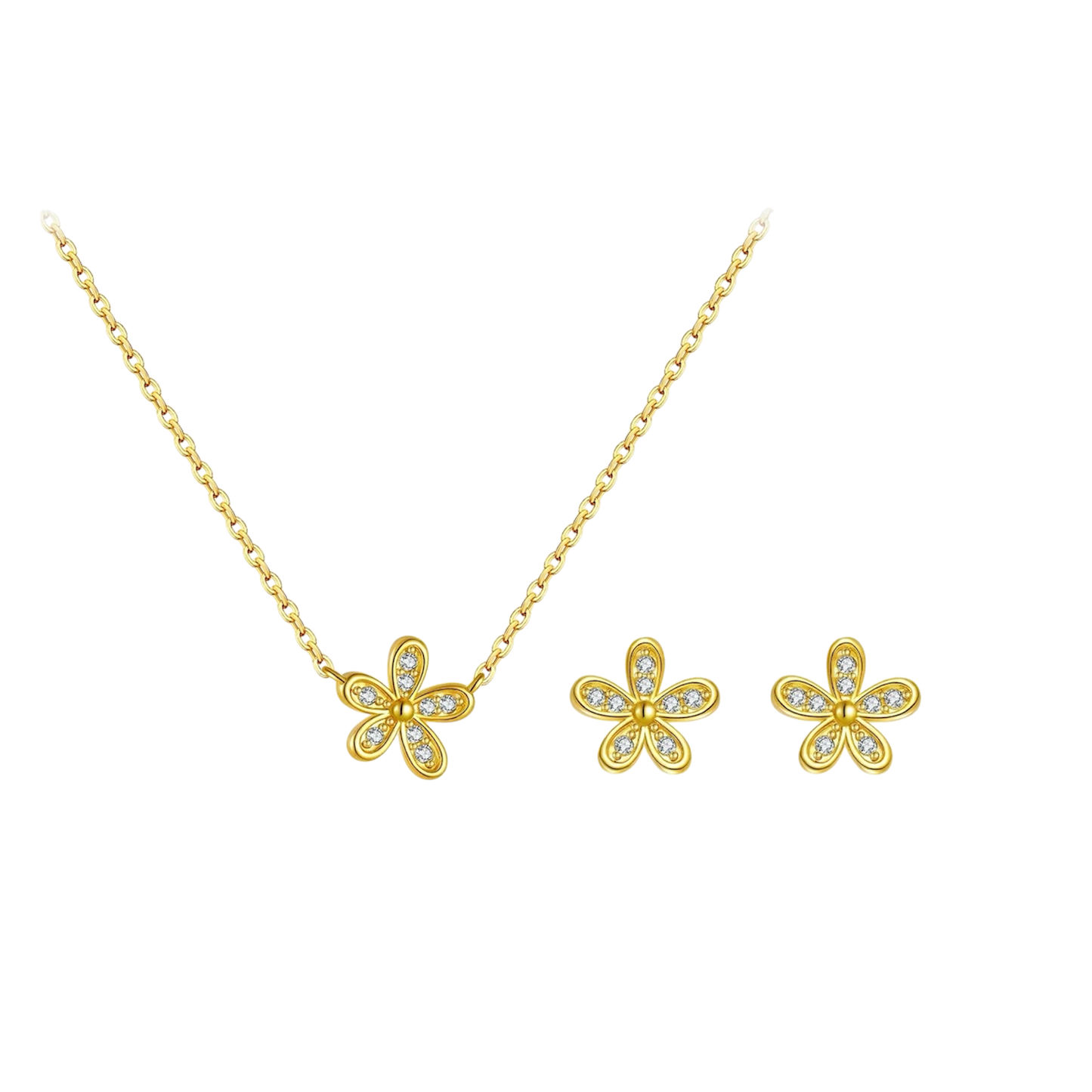 Set flores doradas