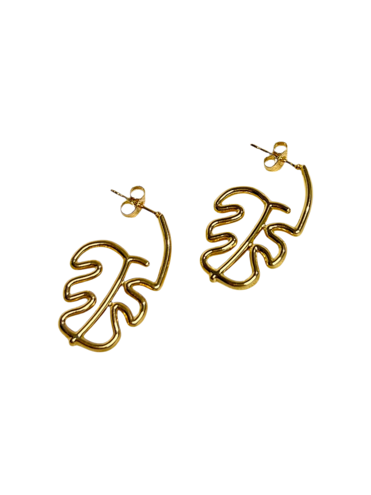 Aretes hoja