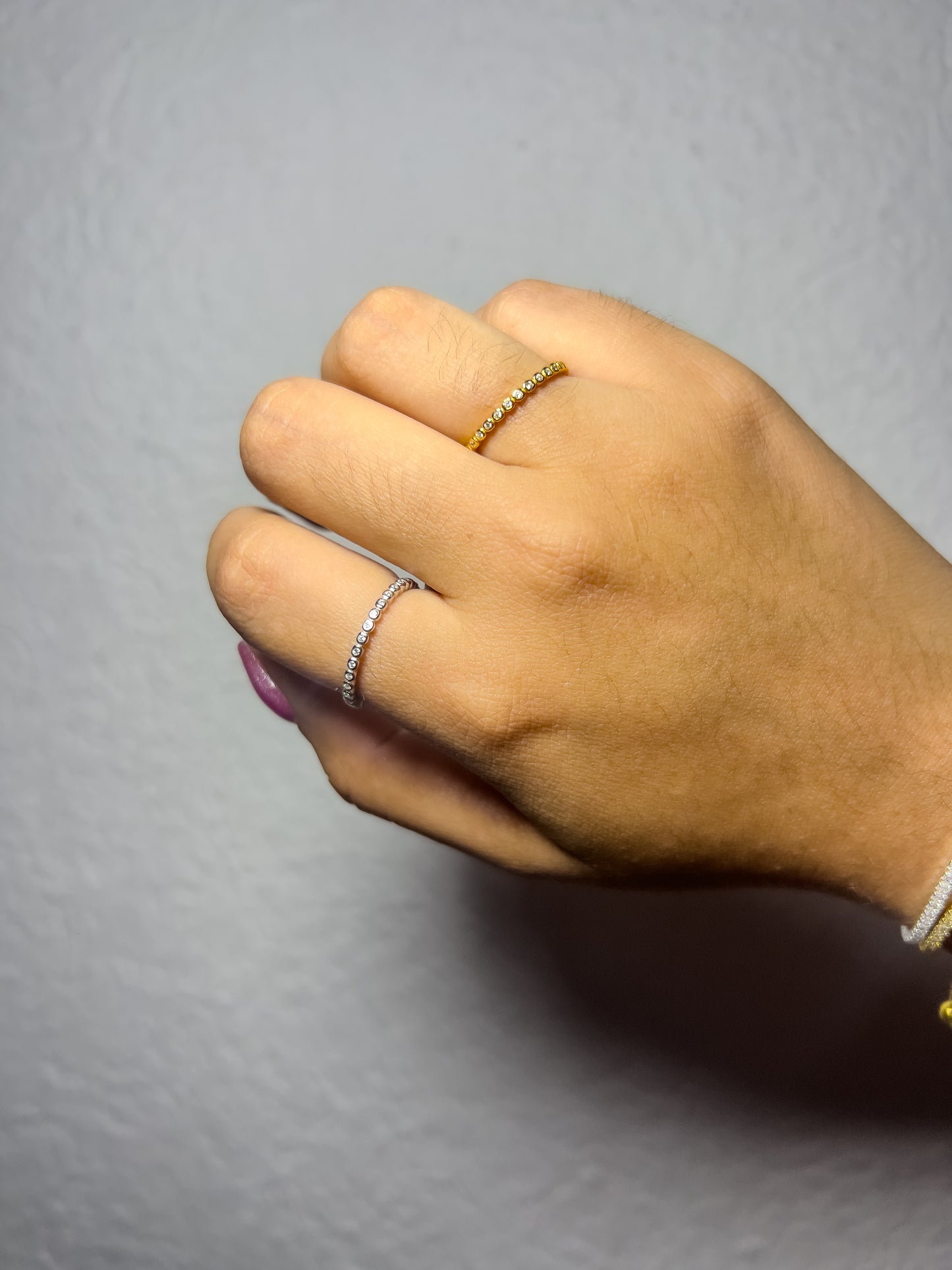 Anillo churumbela dorado