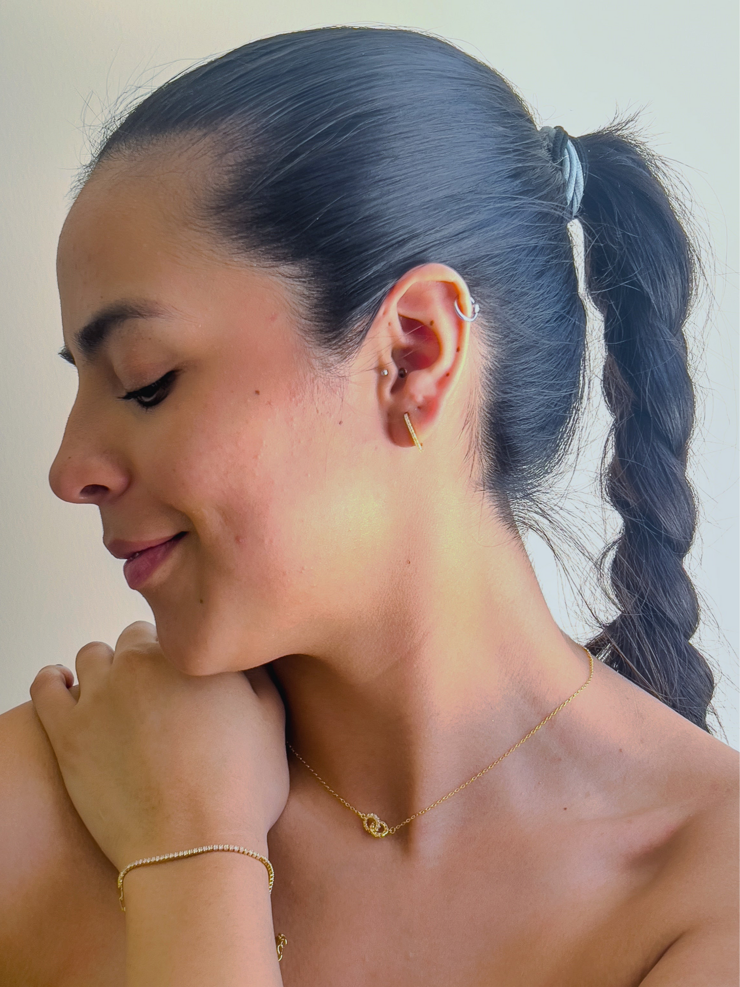 Collar círculos enlazados