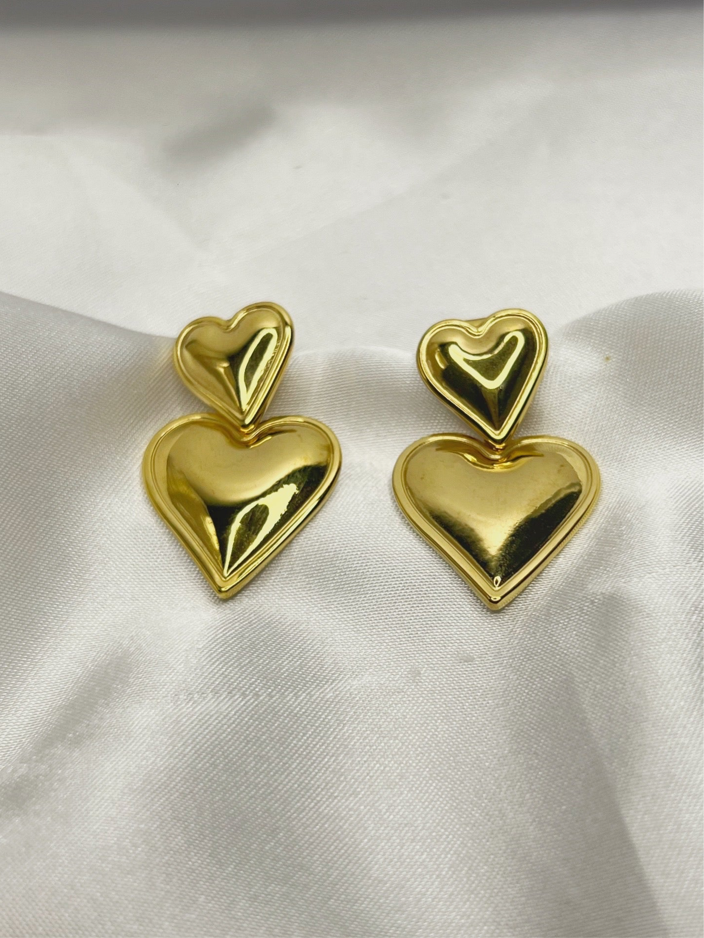 Aretes dúo heart