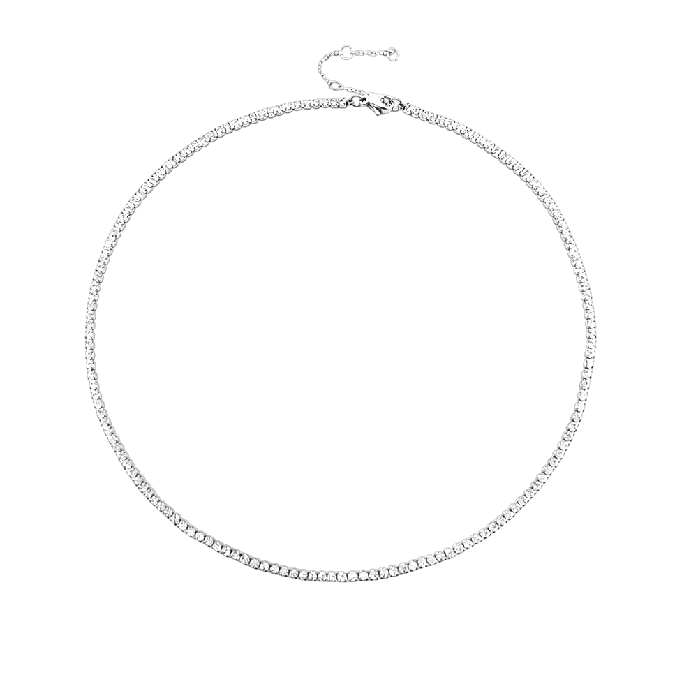 Collar de zirconias delgado