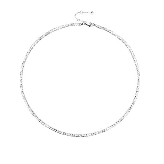 Collar de zirconias delgado