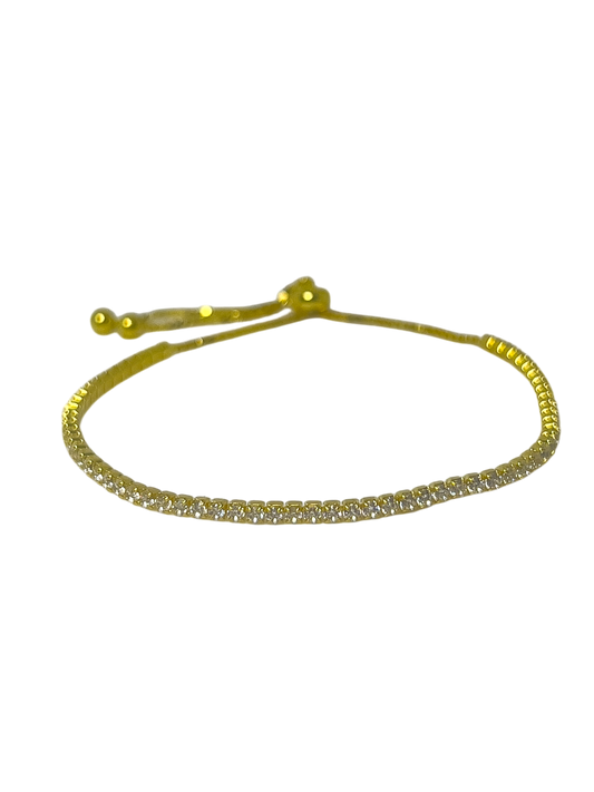 Pulsera Tenis dorado