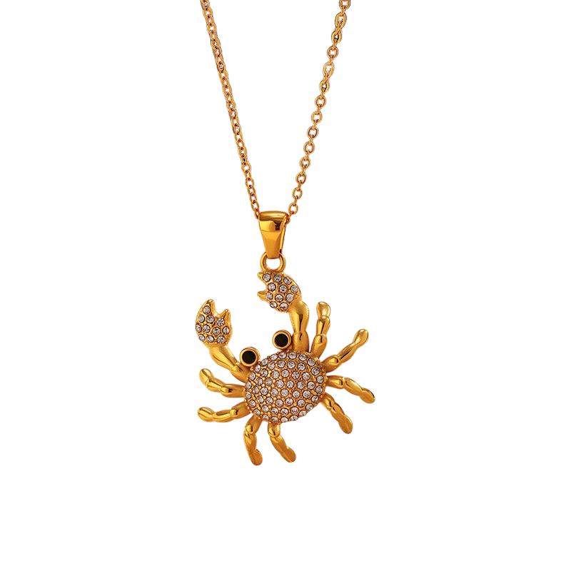 Collar cangrejo con zirconias
