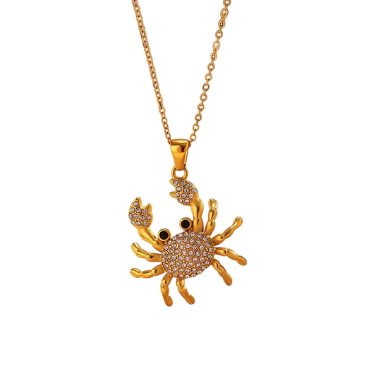 Collar cangrejo con zirconias