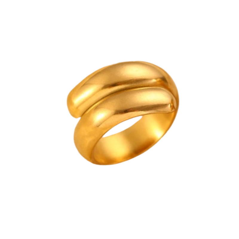 Anillo doble dorado