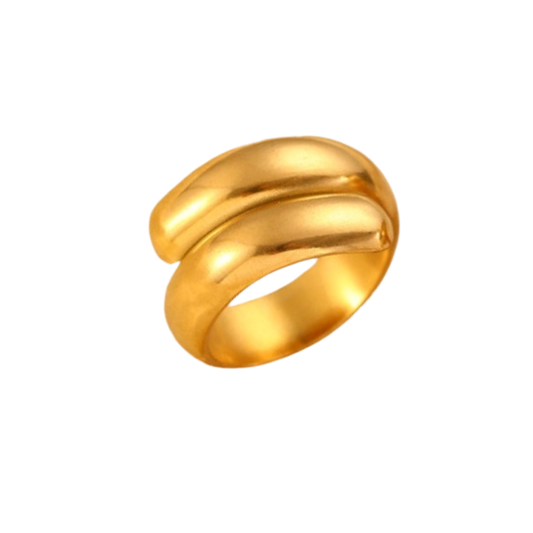 Anillo doble dorado