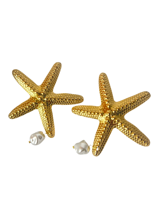 Aretes mega estrella de mar