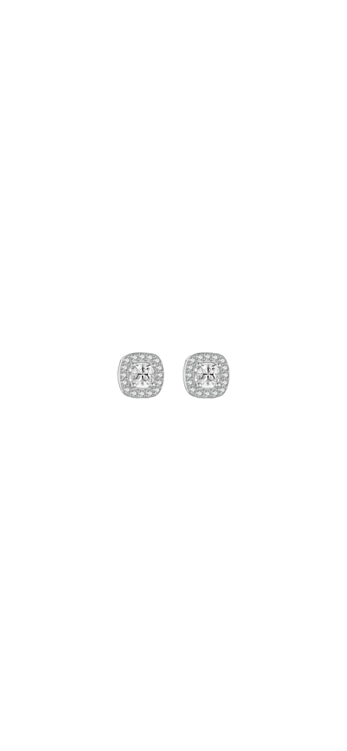 Pendientes cuadrados con zirconias
