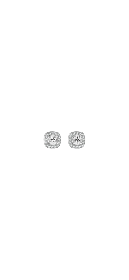 Pendientes cuadrados con zirconias