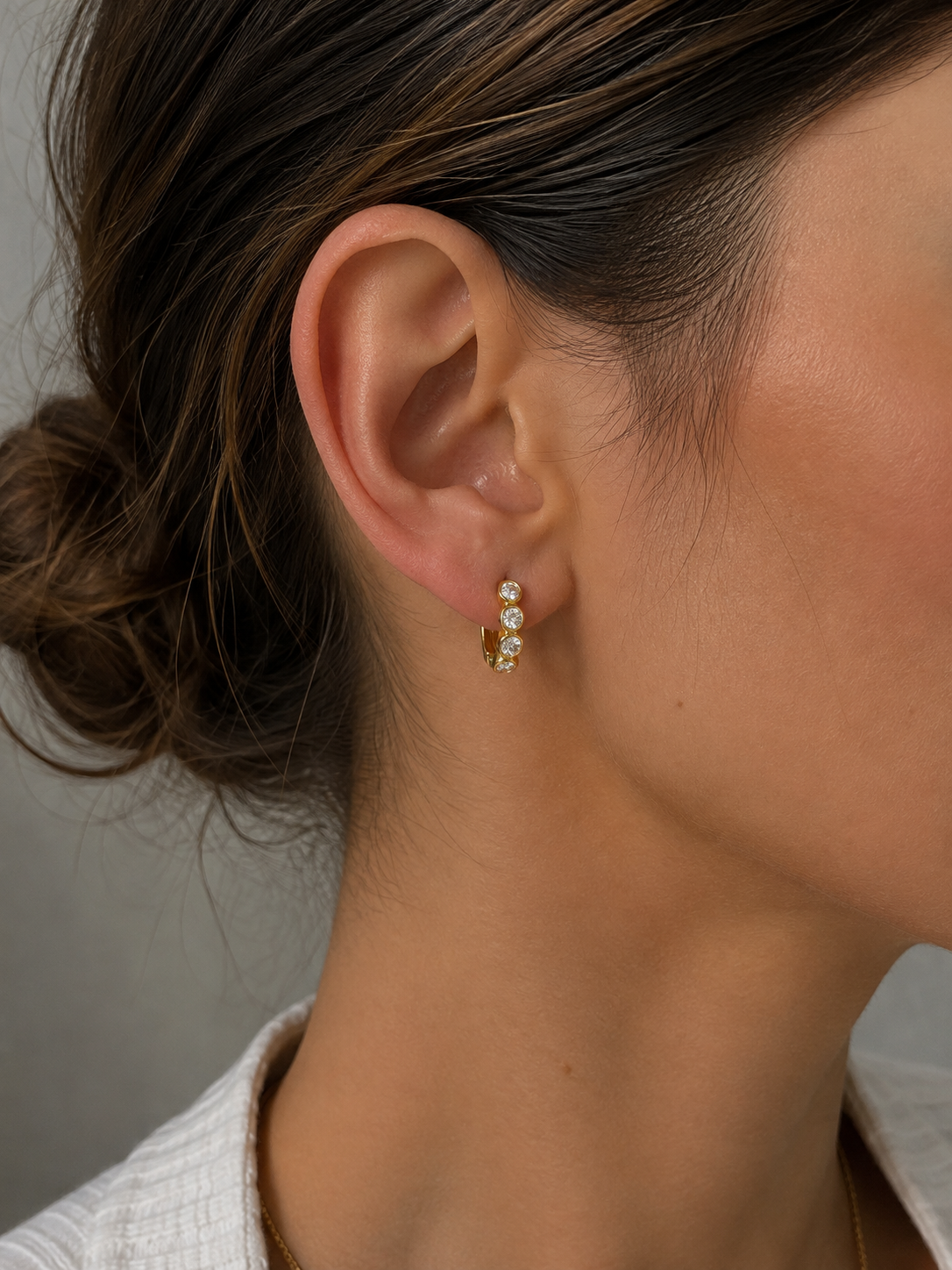 Arracadas mini con zirconias