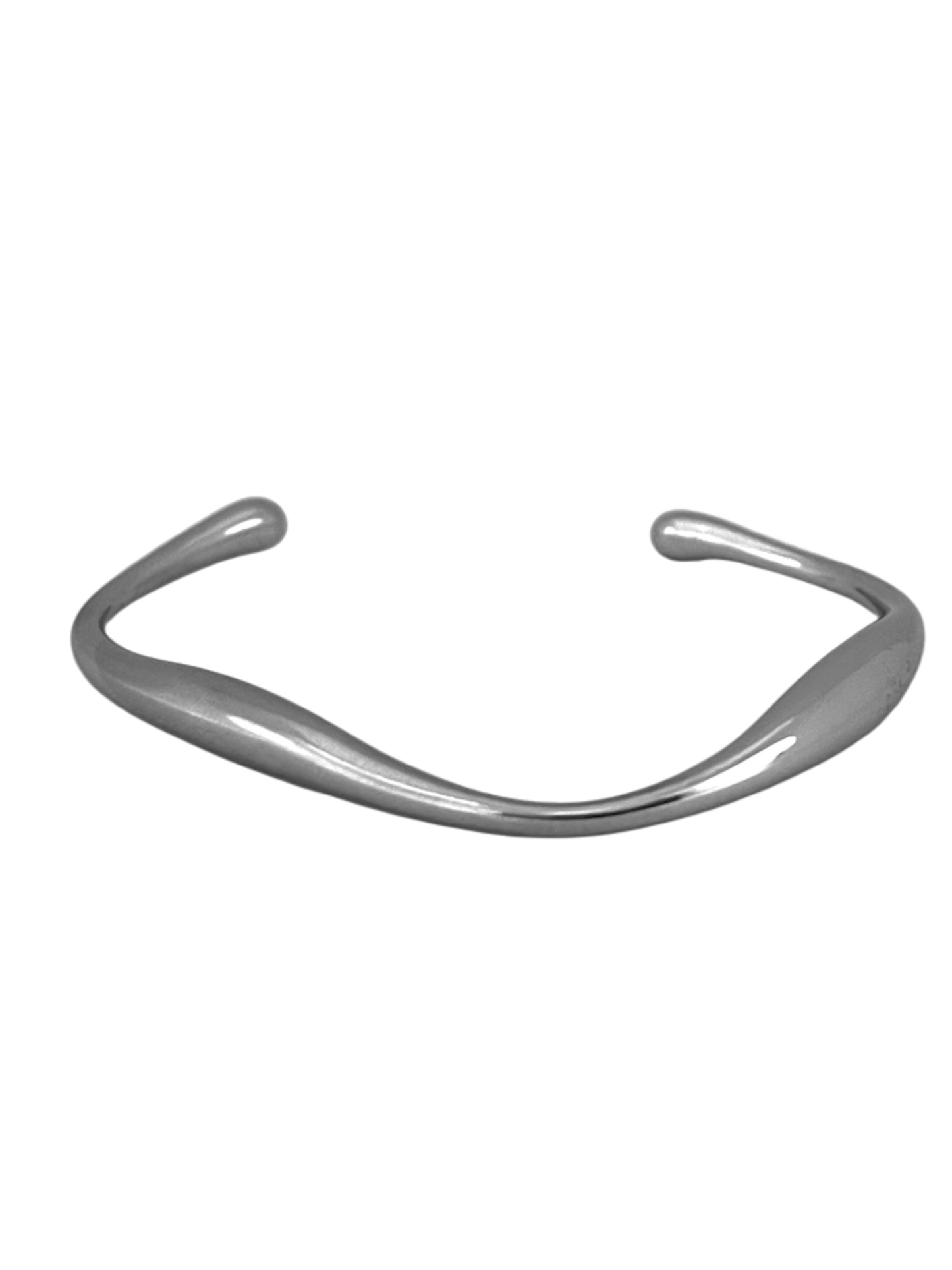 Brazalete irregular plateado