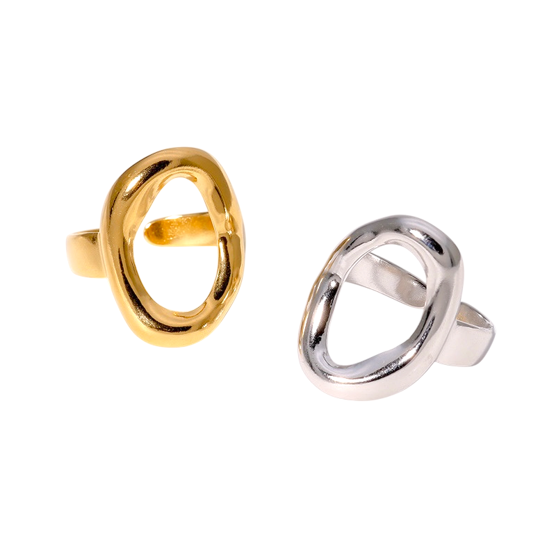 Anillo círculo irregular