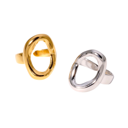 Anillo círculo irregular