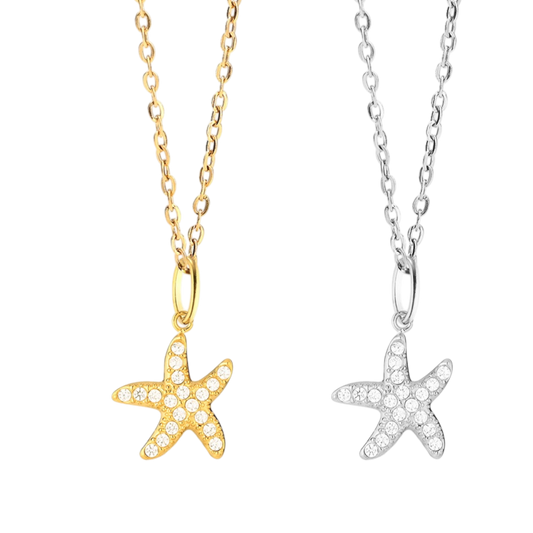 Collar estrella con zirconias