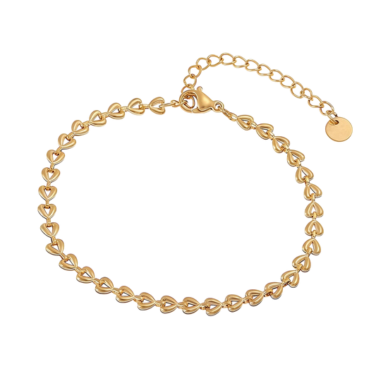 Pulsera de corazones