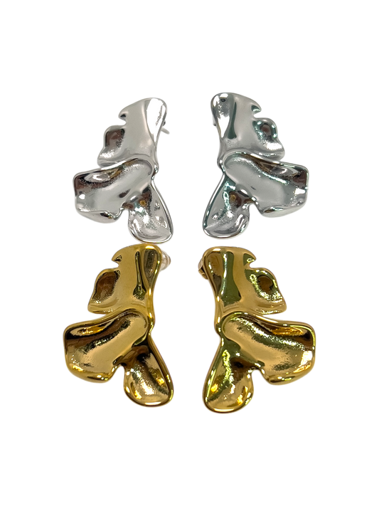 Aretes pétalos chicos