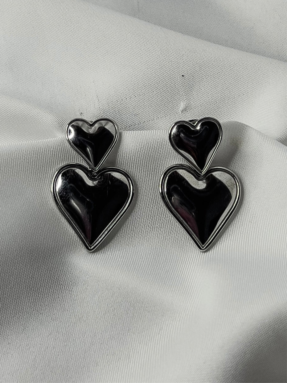 Aretes dúo heart