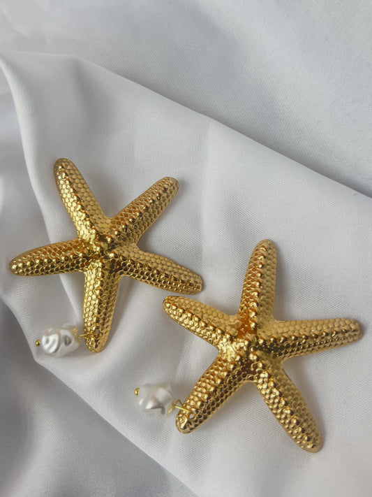 Aretes mega estrella de mar