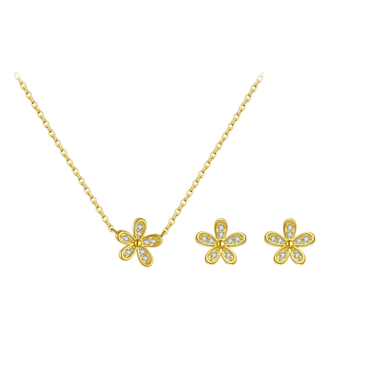 Set flores doradas