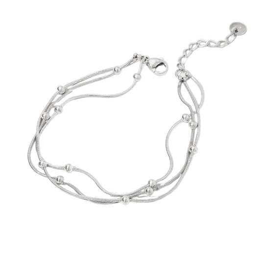 Pulsera triple Silver