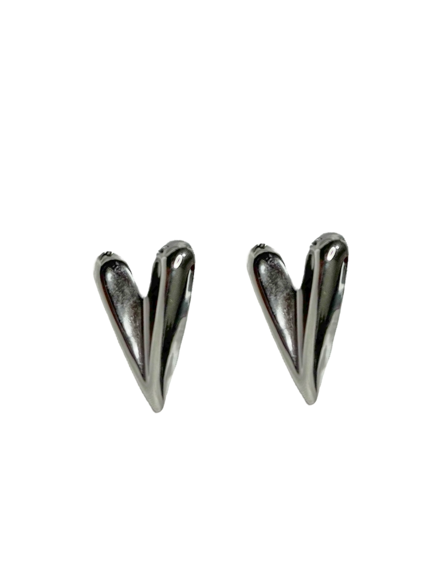 Aretes heart silver