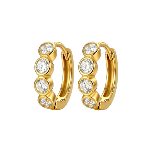 Arracadas mini con zirconias