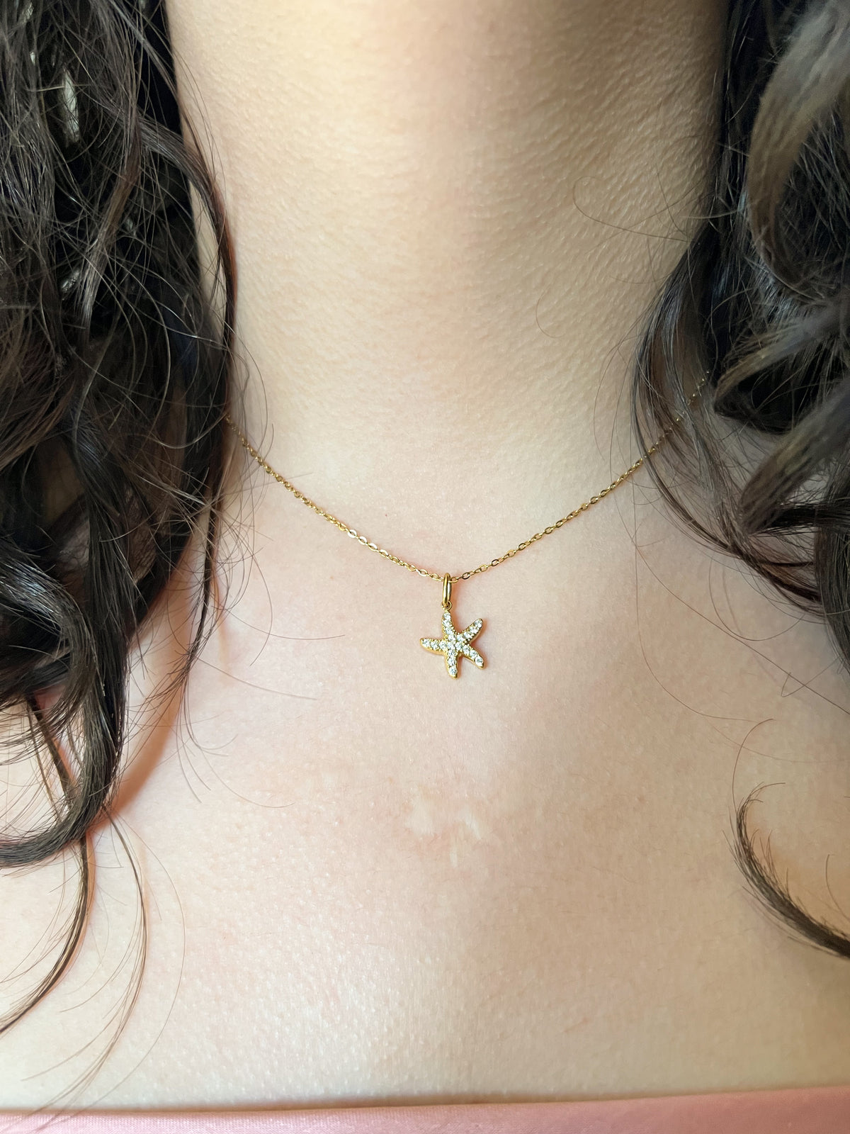 Collar estrella con zirconias