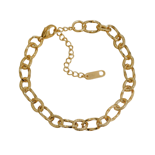 Pulsera de eslabones circulares