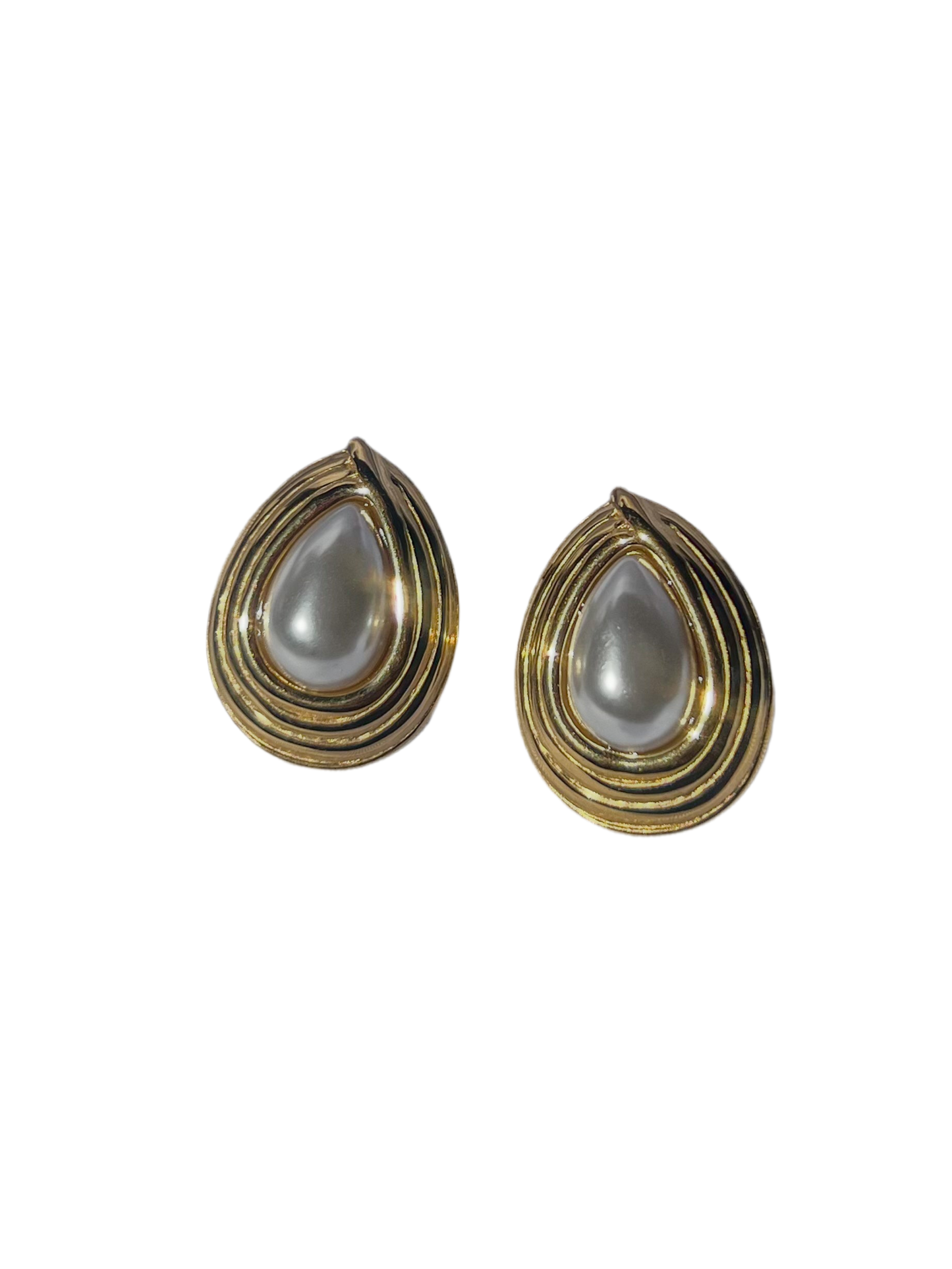 Aretes gota de perla