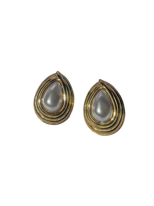 Aretes gota de perla