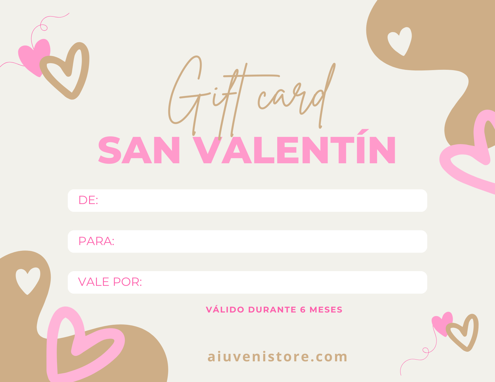 Valentine's Day gift card A-iuvenis Store