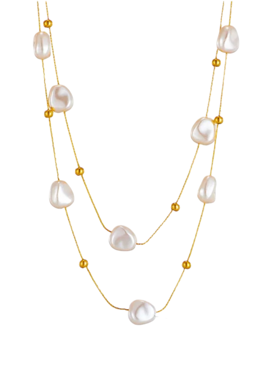 Collar doble de perlas