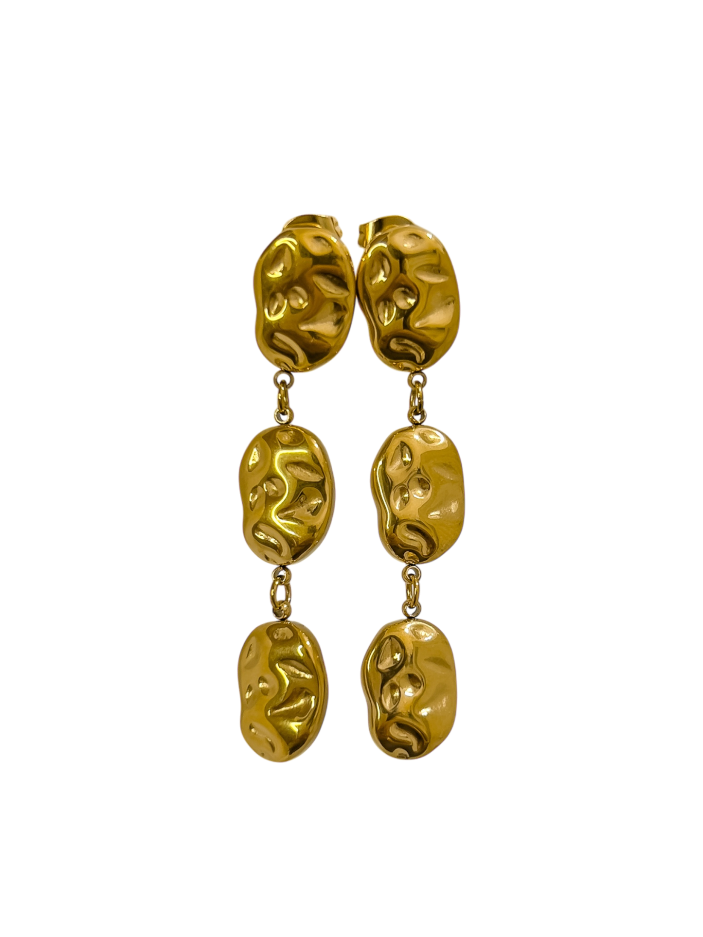 Aretes largos irregulares