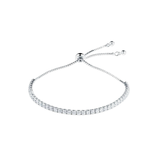 Pulsera tenis silver
