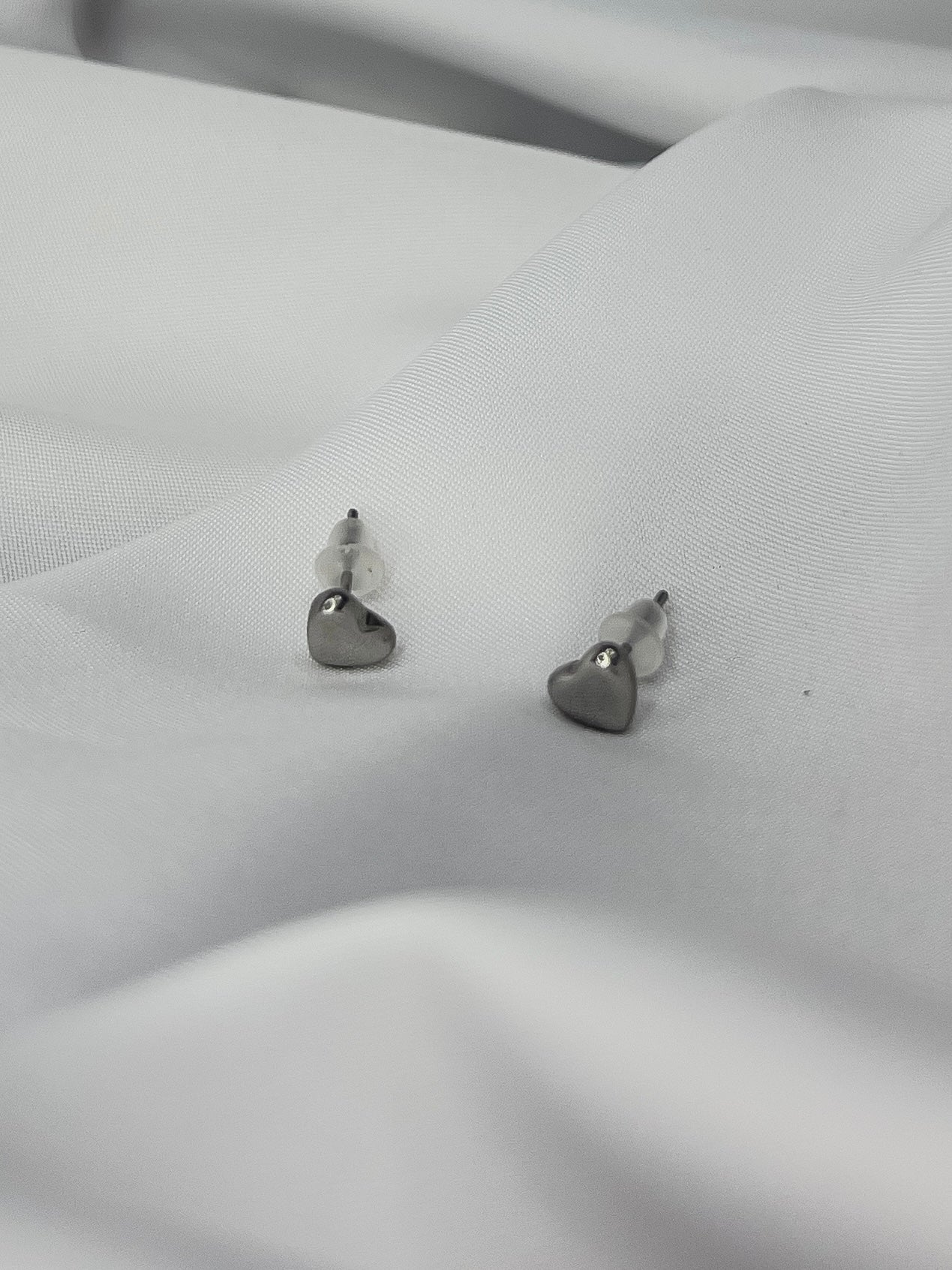 Pendientes mini heart silver A-Iuvenis Store