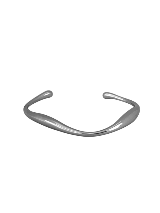 Brazalete irregular plateado